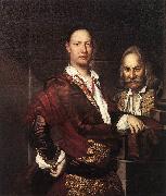 GHISLANDI, Vittore Portrait of Giovanni Secco Suardo and his Servant  fgh oil
